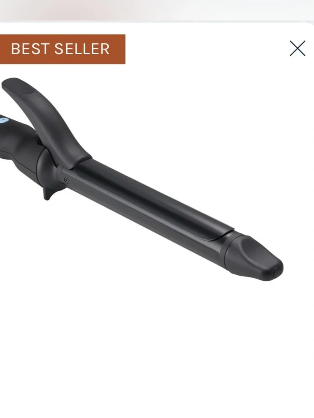 Ionic Black Long Barrel Curling Iron - 1.25 